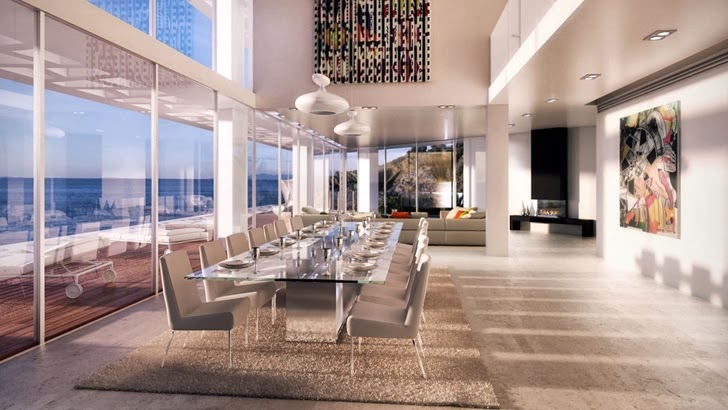 Dining room in Modern villa by Studio Aristo
