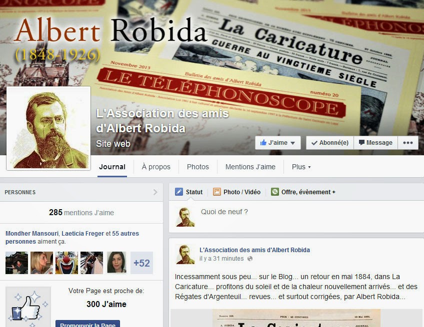  Page Facebook Albert ROBIDA