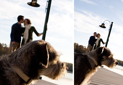 couple and their dog