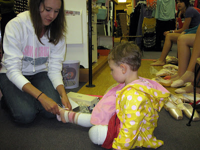  Ballet Shoes on Grace Was Fitted For Her First Pair Of Ballet Slippers And Tap Shoes