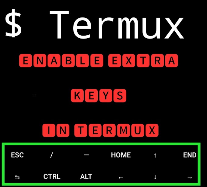 How can enable Extra key in Termux