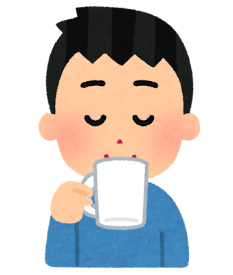 コーヒーを飲む人のイラスト（男性）