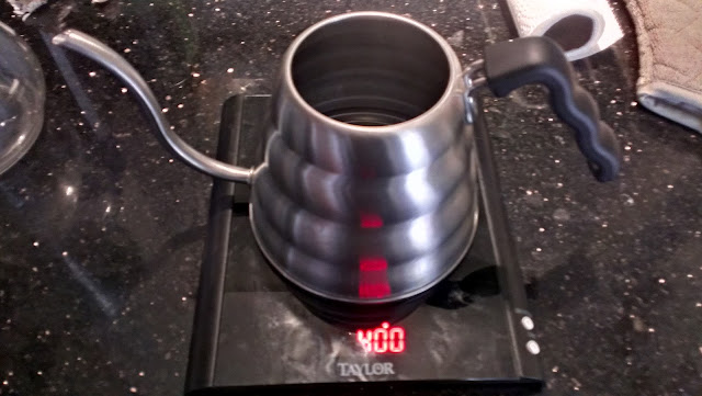 water in Hario kettle