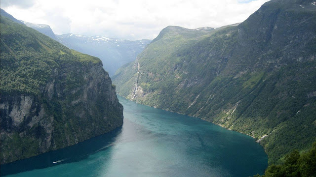 Fjord at Mt. Molden in Norway