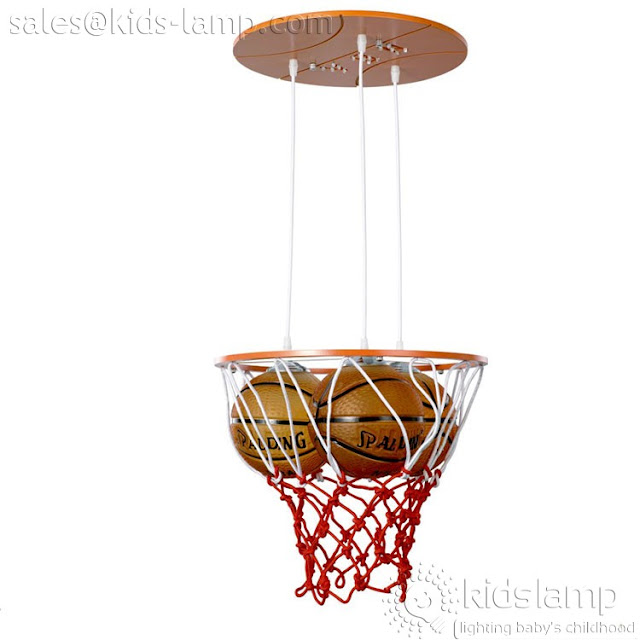 Kids bedroom sports basketball football ceiling lamps