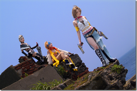 final fantasy x-2 cosplay - paine, rikku, and yuna / yuripa