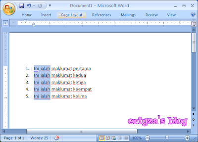 Contoh Surat Rasmi Dalam Microsoft Word - Contoh O