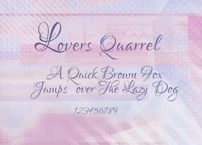 lovers quarrel font