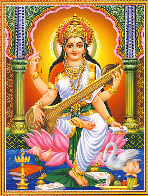 Goddess Saraswati Hindu God of Learning