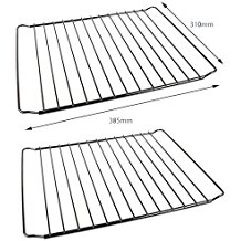 Pack de 2 Estantes Rejilla de Horno Universales - Diseño Ajustable / Extensible