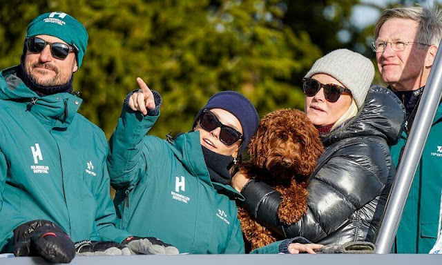 Queen Sonja, Crown Prince Haakon, Crown Princess Mette-Marit, Princess Ingrid Alexandra and Princess Astrid