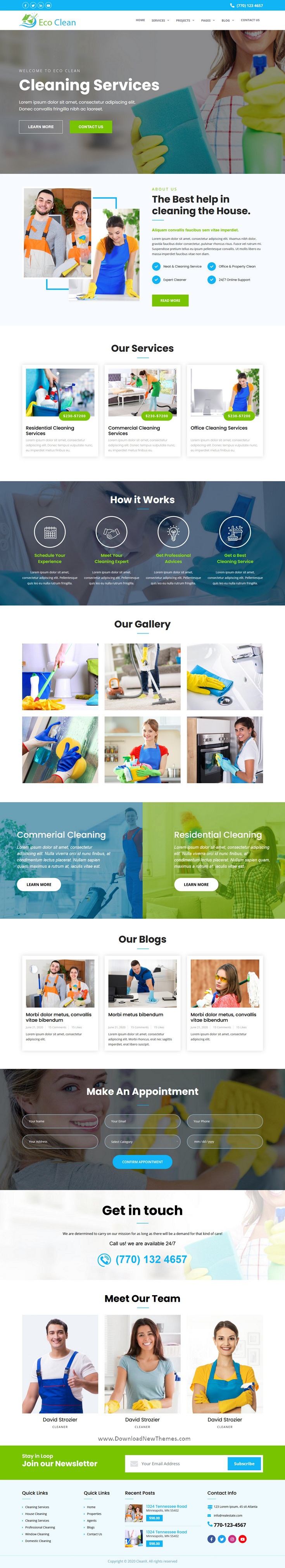 Cleaning Services HTML Template