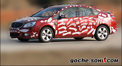 Buick Compact Sedan 0 Buick's "Premium" Compact Sedan Spied with Less Camouflage in China