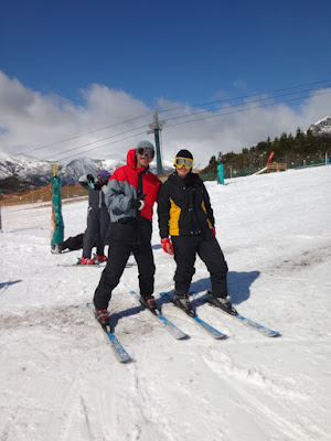 aula de esqui na neve no Cerro Catedral em Bariloche