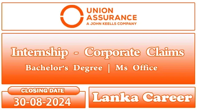 Internship Internee at Union Assurance Job Vacancies 2024