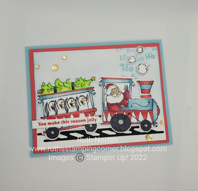 stampin up, santa's delivery