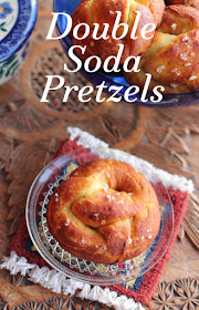 Food Lust People Love: Soda bread dough, dipped in baked-baking-soda water, turns into the most delightful (and easy!) treats I’m naming double soda pretzels. Brushed with melted butter and sprinkled with salt before baking, they are a warm, wonderful snack.