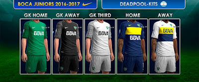 Kits Boca Juniors 2016-2017 Pes 2013 by DEADPOOL