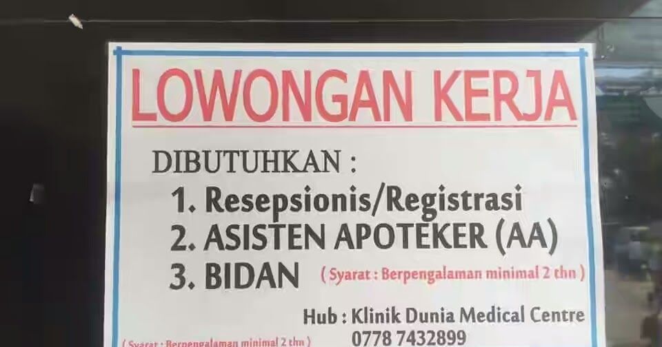 Loker Asisten Apoteker Di Puskesmas Area Garut - Pengumuman loker ini akan dibutuhkan segera ...