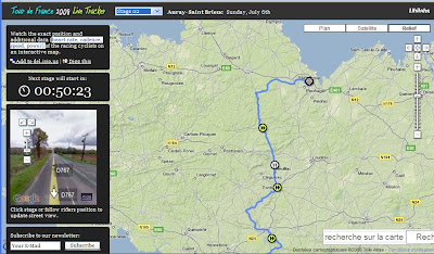 tour de france 2008 avec street view