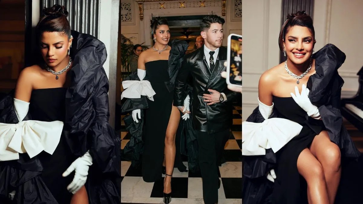 Fans Go Gaga Over Priyanka Chopra and Nick Jones Sexy Entry In Black At Met Gala 2023! Gets The Loudest Applause.