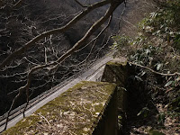 山上村農協小水力発電所の廃水路