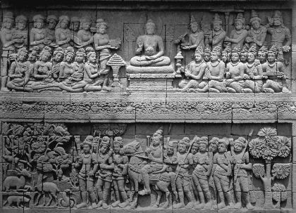 Gambar Relief Candi Borobudur, pasukan