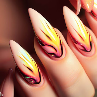 flare nail art designs