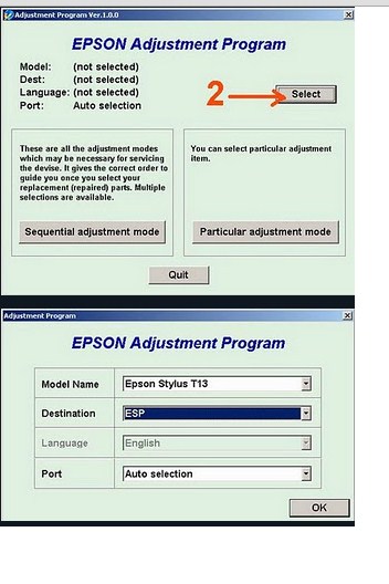 Cara Reset Printer Epson T13