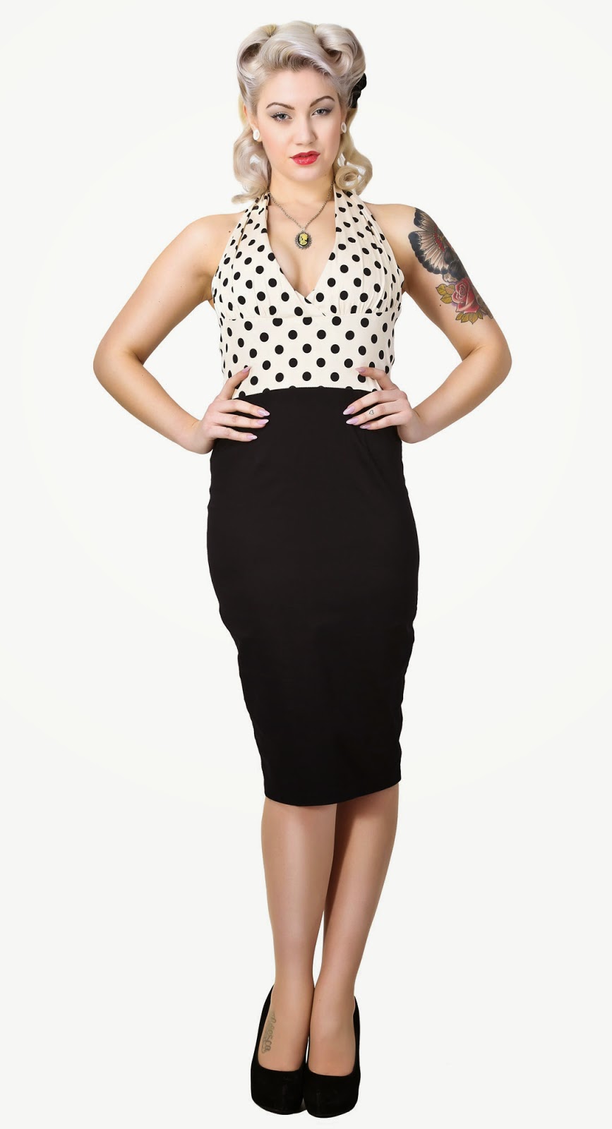 Marilyn Monroe half spotty halterneck dress from My Vintage