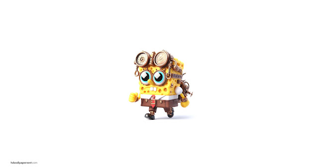 Sponge Bob Steam Punk Ai Generated HD Wallpaper