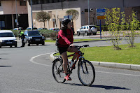 Marcha ciclista antimilitar en Precicast Barakaldo