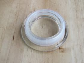 recycled candle ring scarf holder