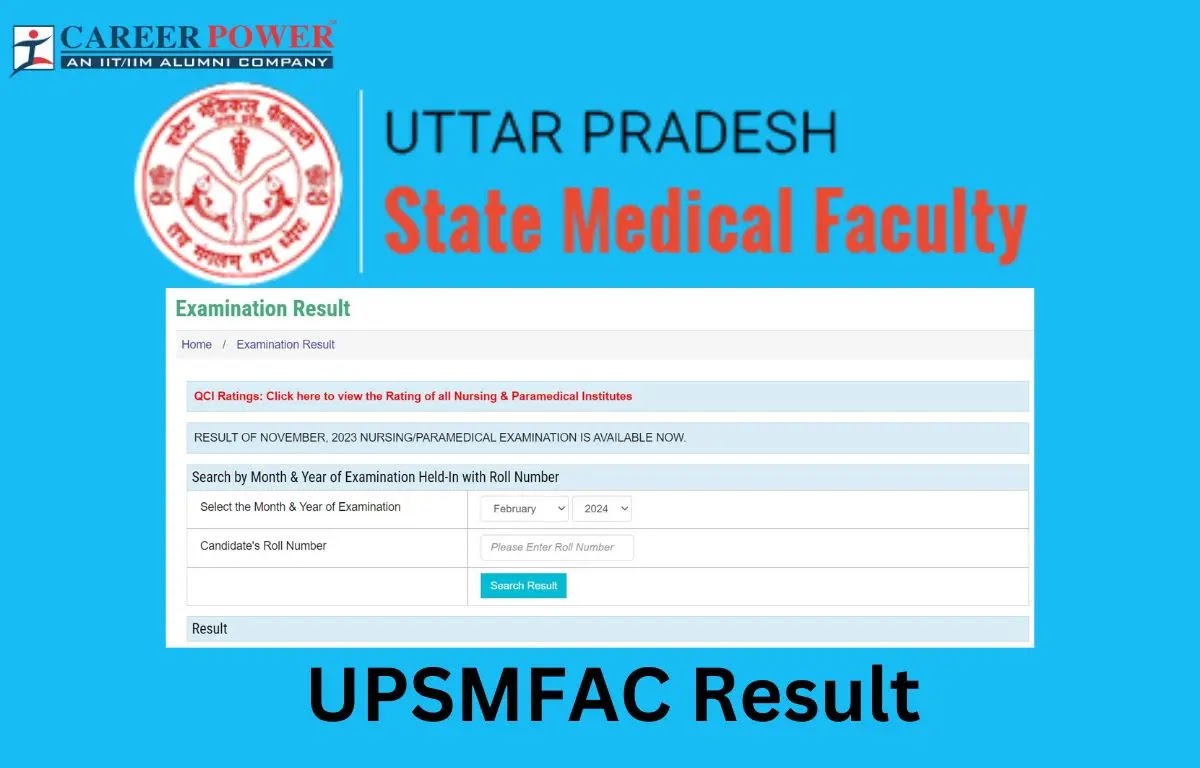 UP State Medical Faculty Result 2024: