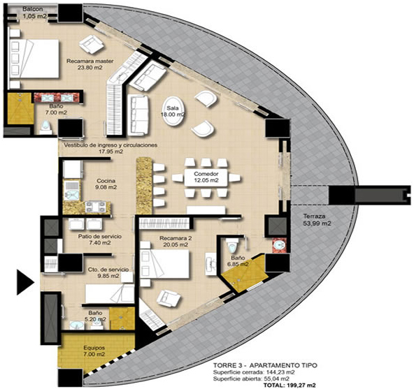 PLANO EN FORMA DE ARCO PLANOS DE EDIFICIO CILINDRICO