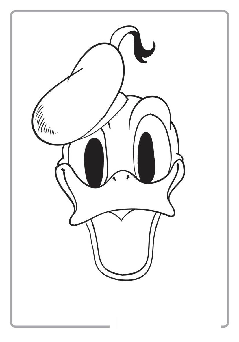 donald duck character coloring pages