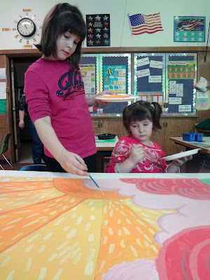 friendship mural, mural with kids