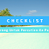 Checklist Barang Untuk Percutian Ke Pulau