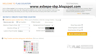 Cara Mudah Membuat Widget Flag Counter di Blog