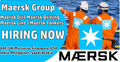 Maersk Offshore Jobs: UAE, KSA, Singapore, Malaysia, Canada, India, USA, UK