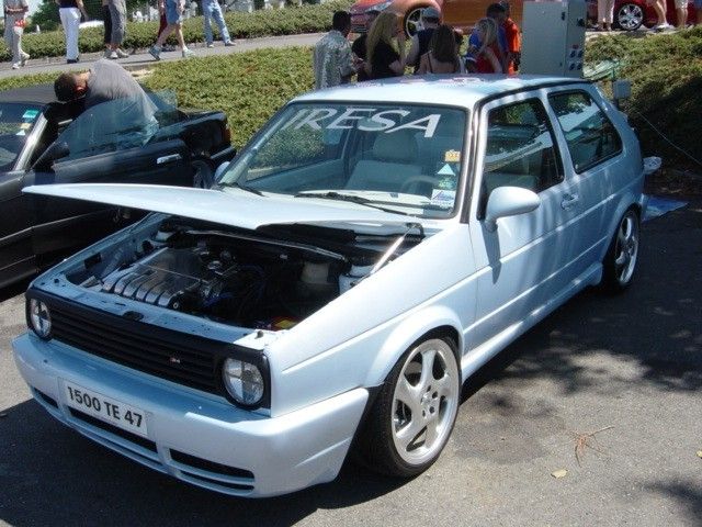 Volkswagen Golf 2 White tuning Email ThisBlogThis