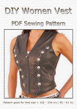 Women's Leather Vest + 2 Sewing Patterns