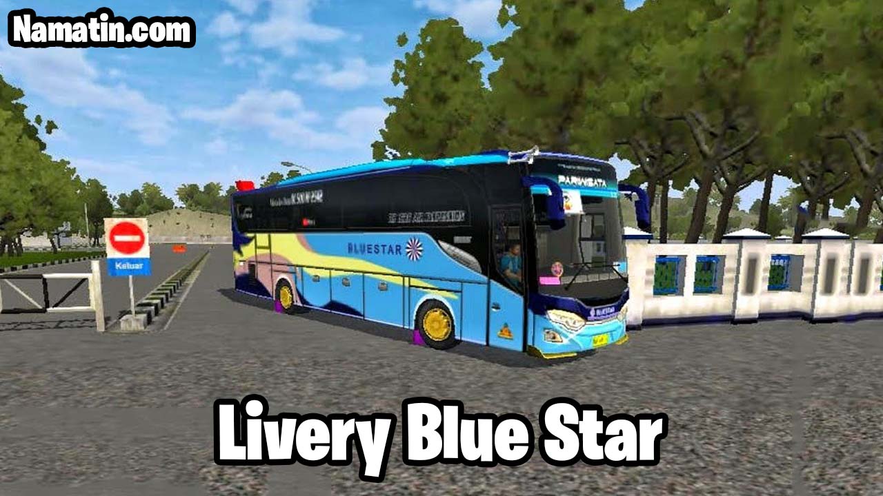 download livery bussid blue star