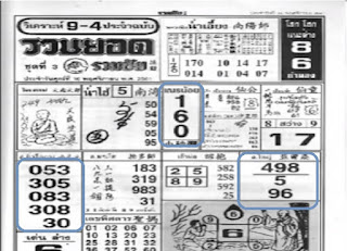 Thai Lottery 4pc First Paper For 16-11-2018