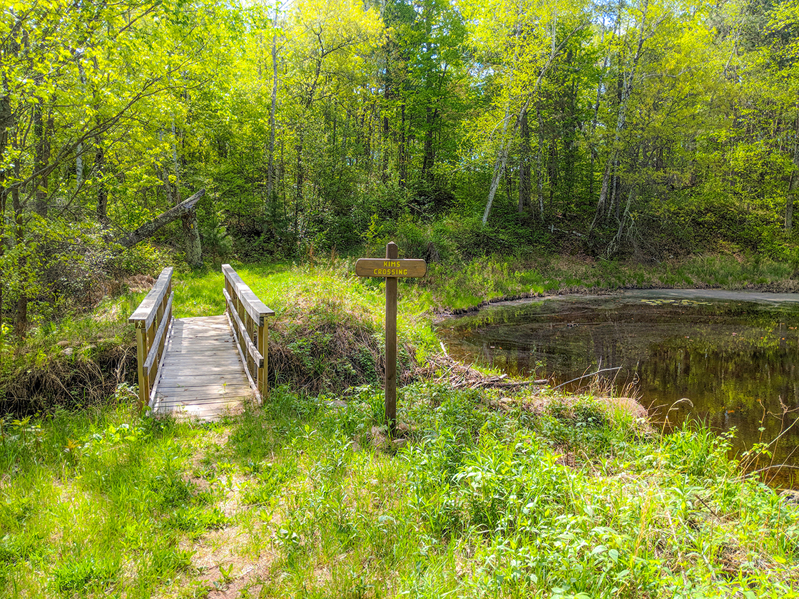 Kims Crossing on the Hardwood Lakes Segment of the Ice Age Trail