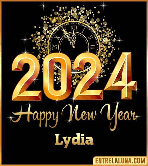 Happy New Year 2024 wishes gif Lydia