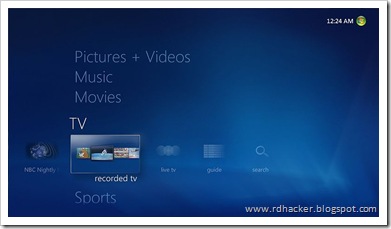 Windows 7 Media center