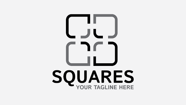 squares free business logo design template