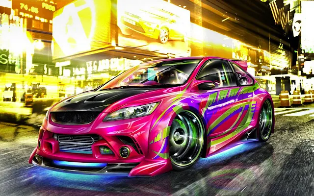 Papel de Parede Carro Tunado com Neon sports car wallpaper image hd free