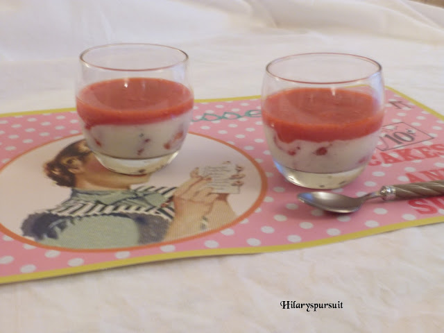 Panna cotta à la fraise